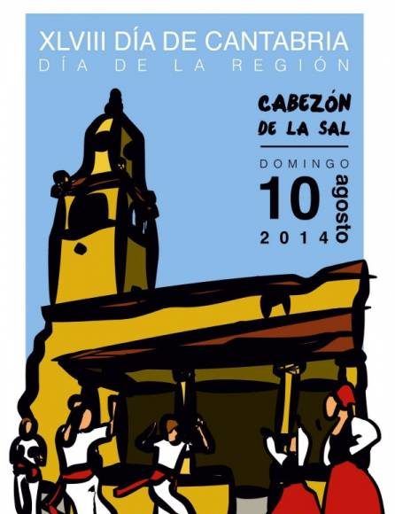 Cartel Día de Cantabria (La Montaña) Cabezón de la Sal