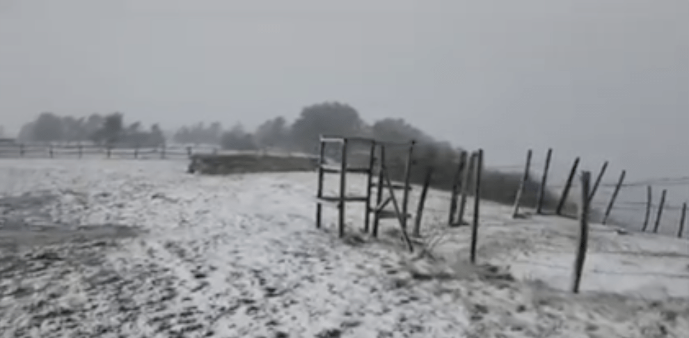 Riesgo de nevadas en Cantabria - Mirador de La Lora (Valderredible)