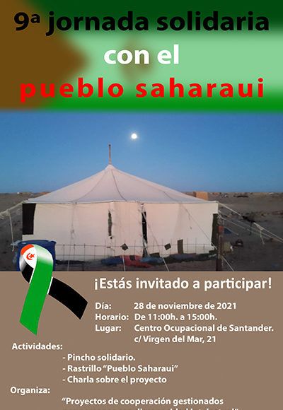 JORNADA SOLIDARIA CON EL PUEBLO SAHARAUI - 28 NOVIEMBRE 2021 - AMPROS