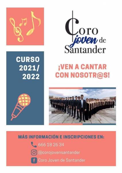 El Coro Joven de Santander convoca audiciones para jóvenes de toda Cantabria entre 16 y 28 años