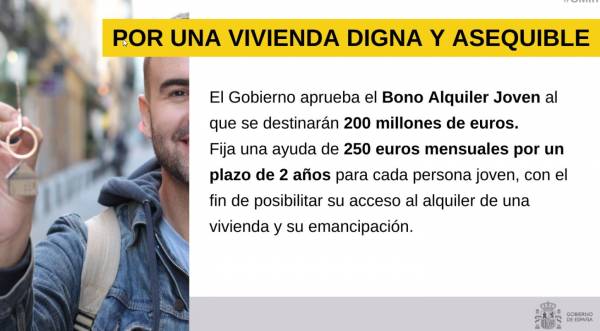 El #CMin aprueba el Bono Alquiler Joven al que se destinarán 200 M€.