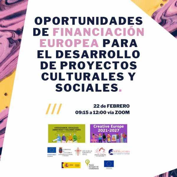 Oportunidades de financiación europea para el desarrollo de proyectos culturales y sociales