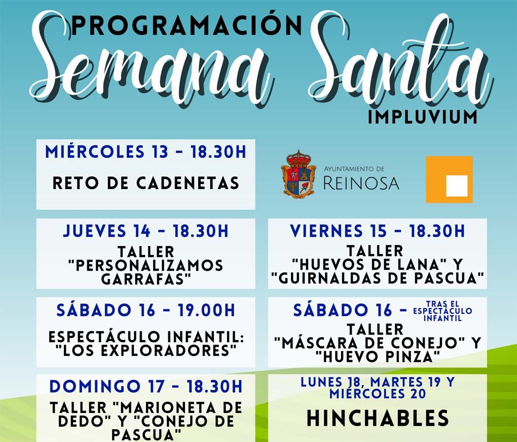 El Impluvium inaugura hoy su calendario de actividades para Semana Santa