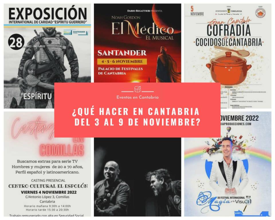 Qué hacer en Cantabria del 3 al 9 de noviembre
