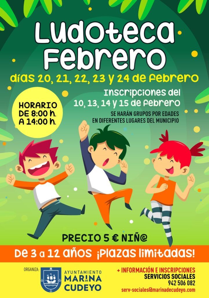 Ludoteca febrero 2023 | Ayuntamiento Marina de Cudeyo