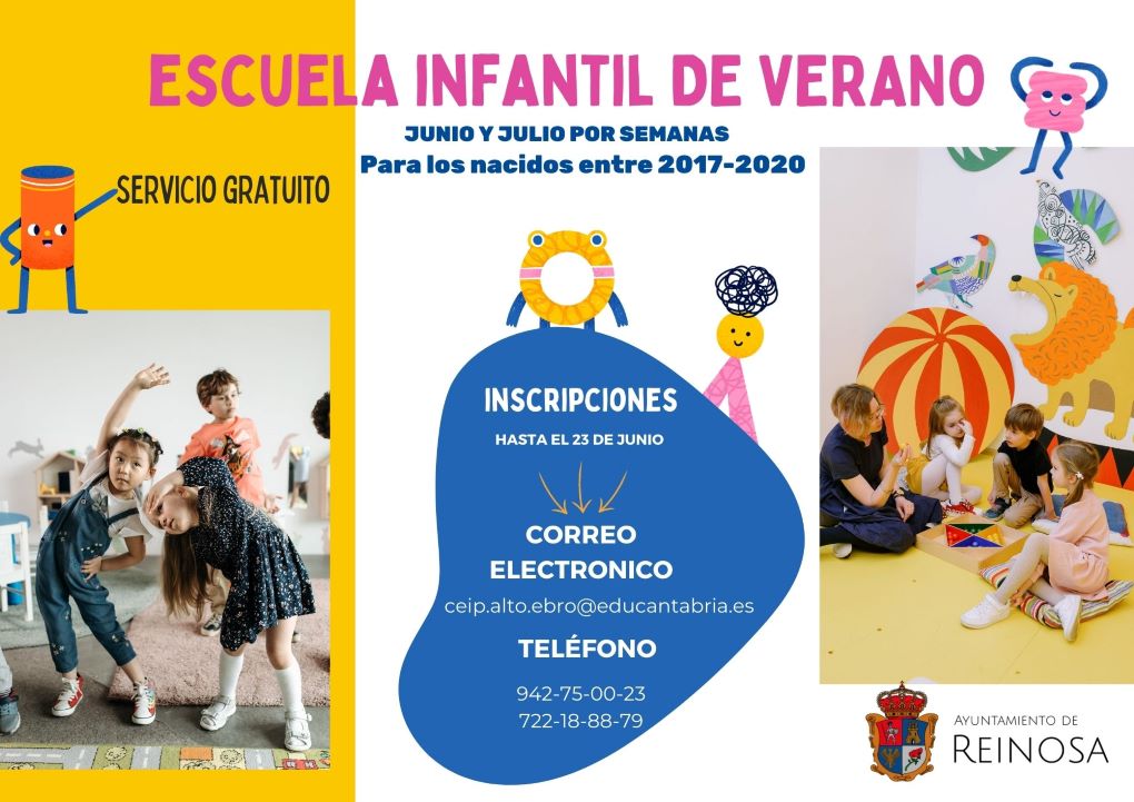 Abierto el plazo de inscripción en la Escuela Infantil de Verano
