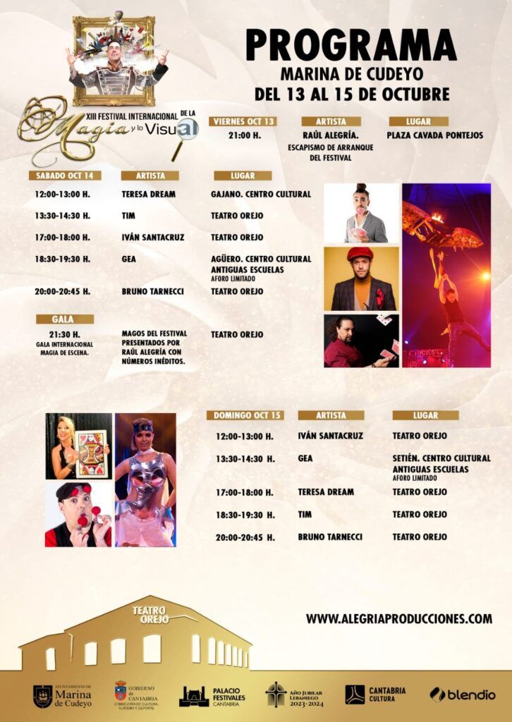 Cambio de ubicación en el Festival de la Magia
