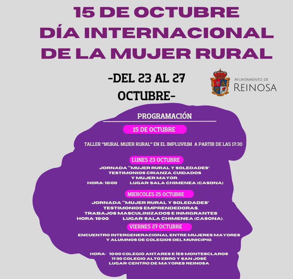 Las mujeres rurales compartirán experiencias con los escolares en un encuentro organizado por el Ayuntamiento