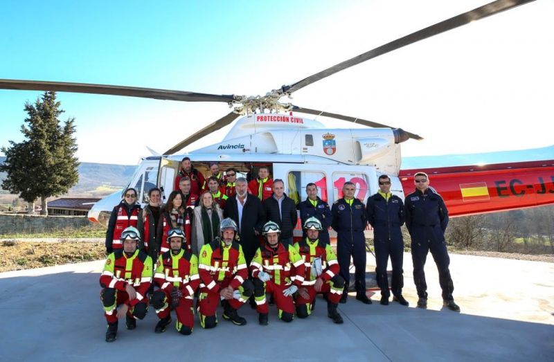 Urrutia inaugura una helisuperficie en Valderredible con la que se Urrutia inaugura una helisuperficie en Valderredible con la que se reduce el tiempo de respuesta en traslados urgentes en 71 minutos