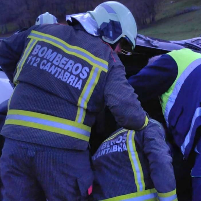 Herido grave un varón en una salida de vía en Campoo de Enmedio