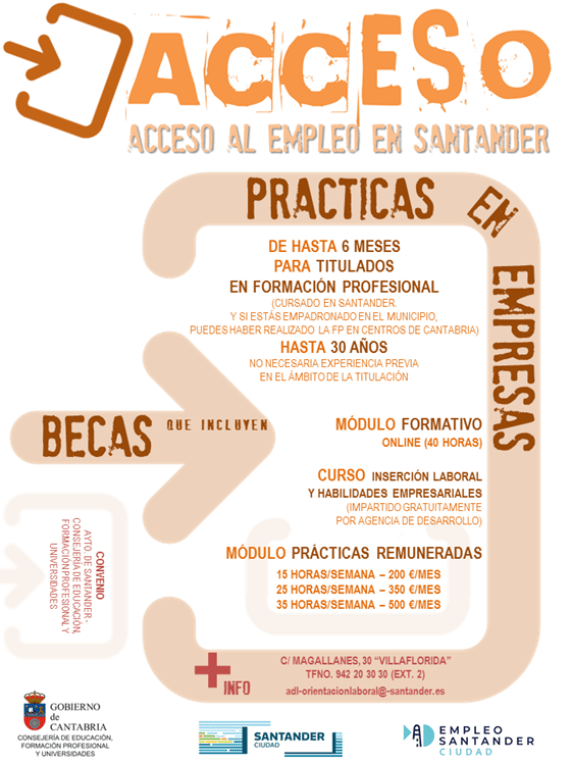 Santander impulsa el acceso al empleo de titulados en FP noticias/imagen-asociada/2024/05/cartel_becas_acceso.png