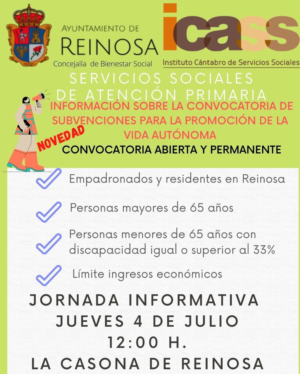 Jornada informativa sobre las ayudas para la promoción de la vida autónoma