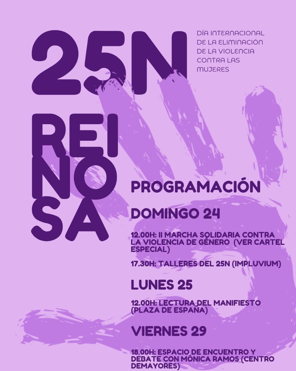 Reinosa acoge este domingo la II Marcha Solidaria contra la Violencia de Género