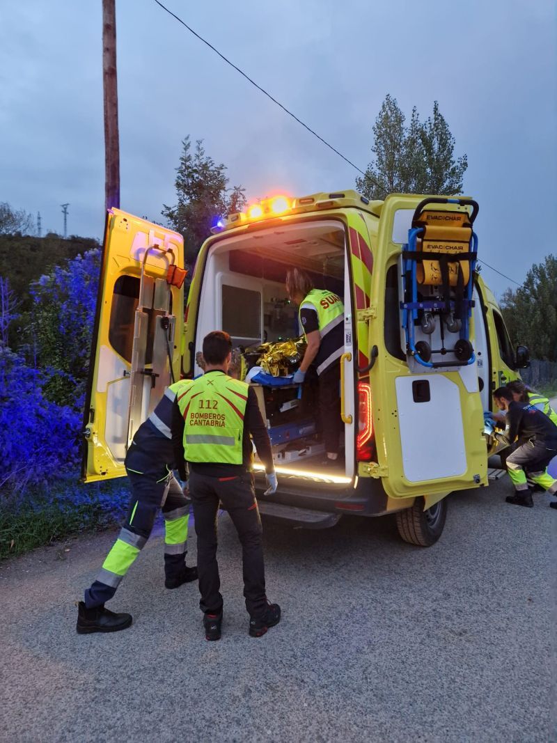 Herido grave un ciclista tras una caída en una pista de Cillorigo de Liébana