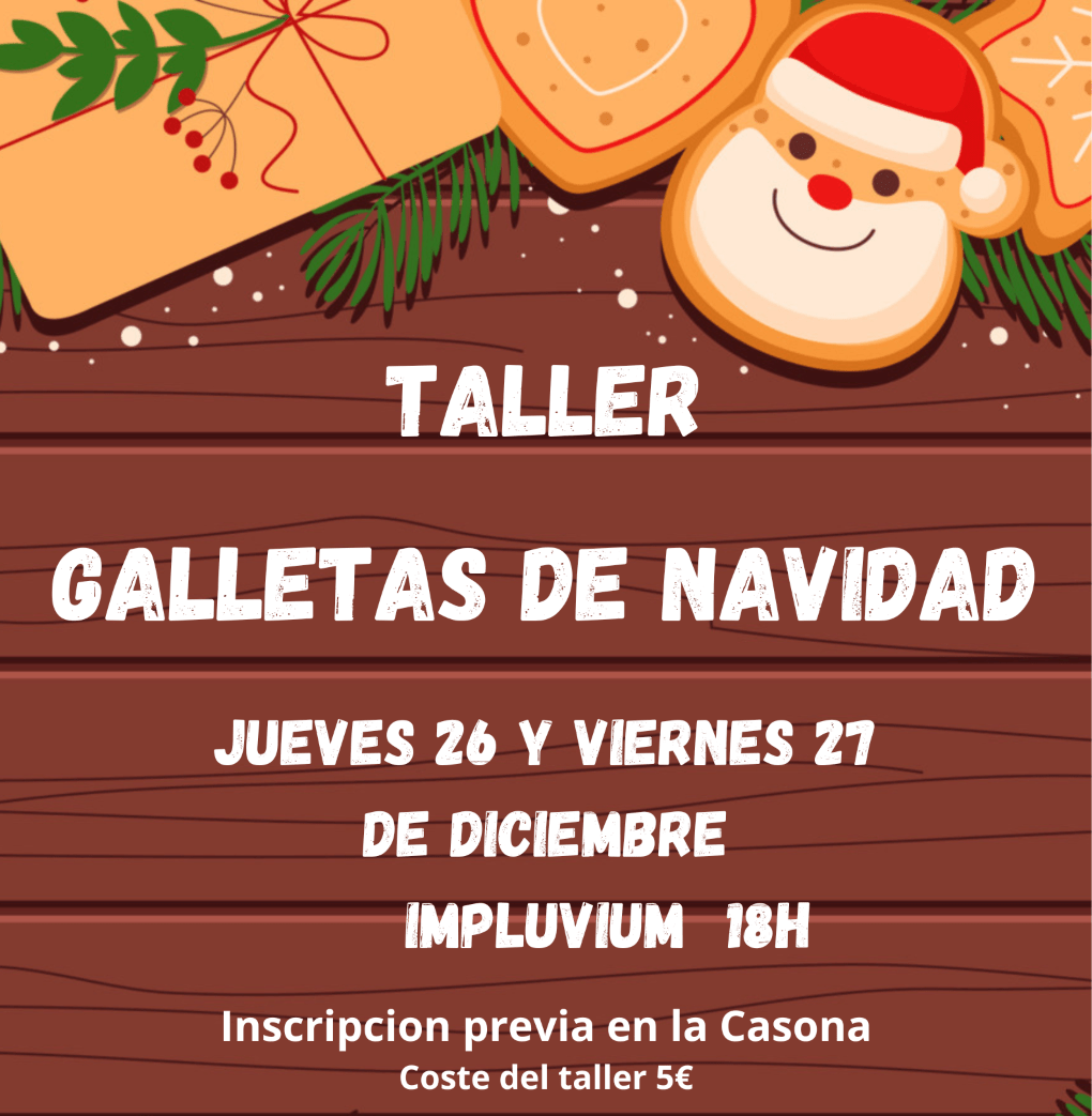 Programado un Taller de Galletas de Navidad para niños