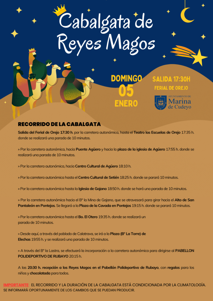 Cabalgata de Reyes Magos en Marina de Cudeyo 2025