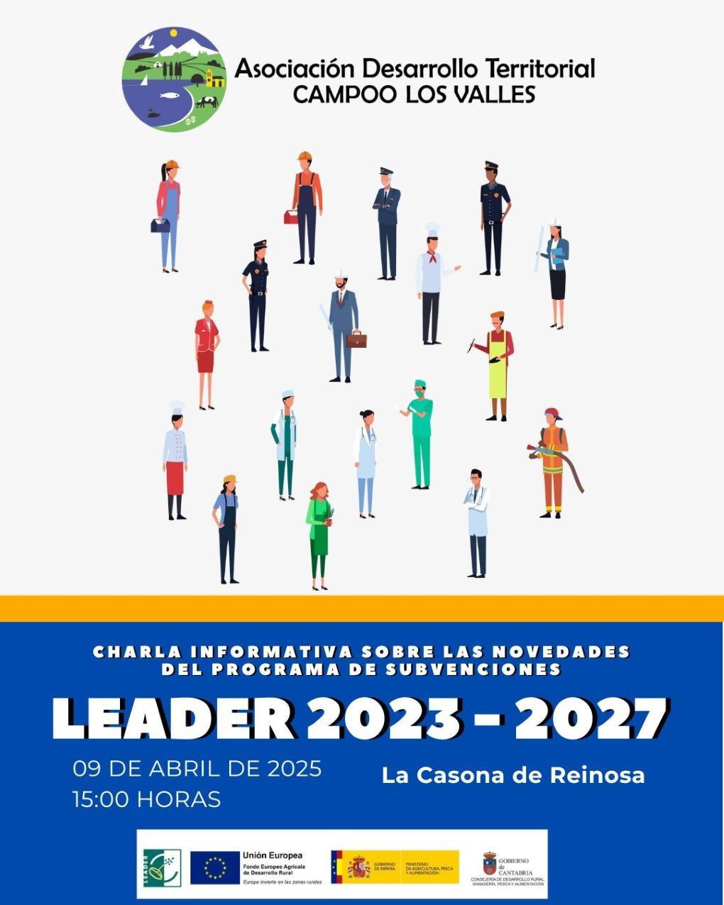 Charla de la ADT Campoo Los Valles sobre las novedades del Programa de Subvenciones Leader 2023-2027