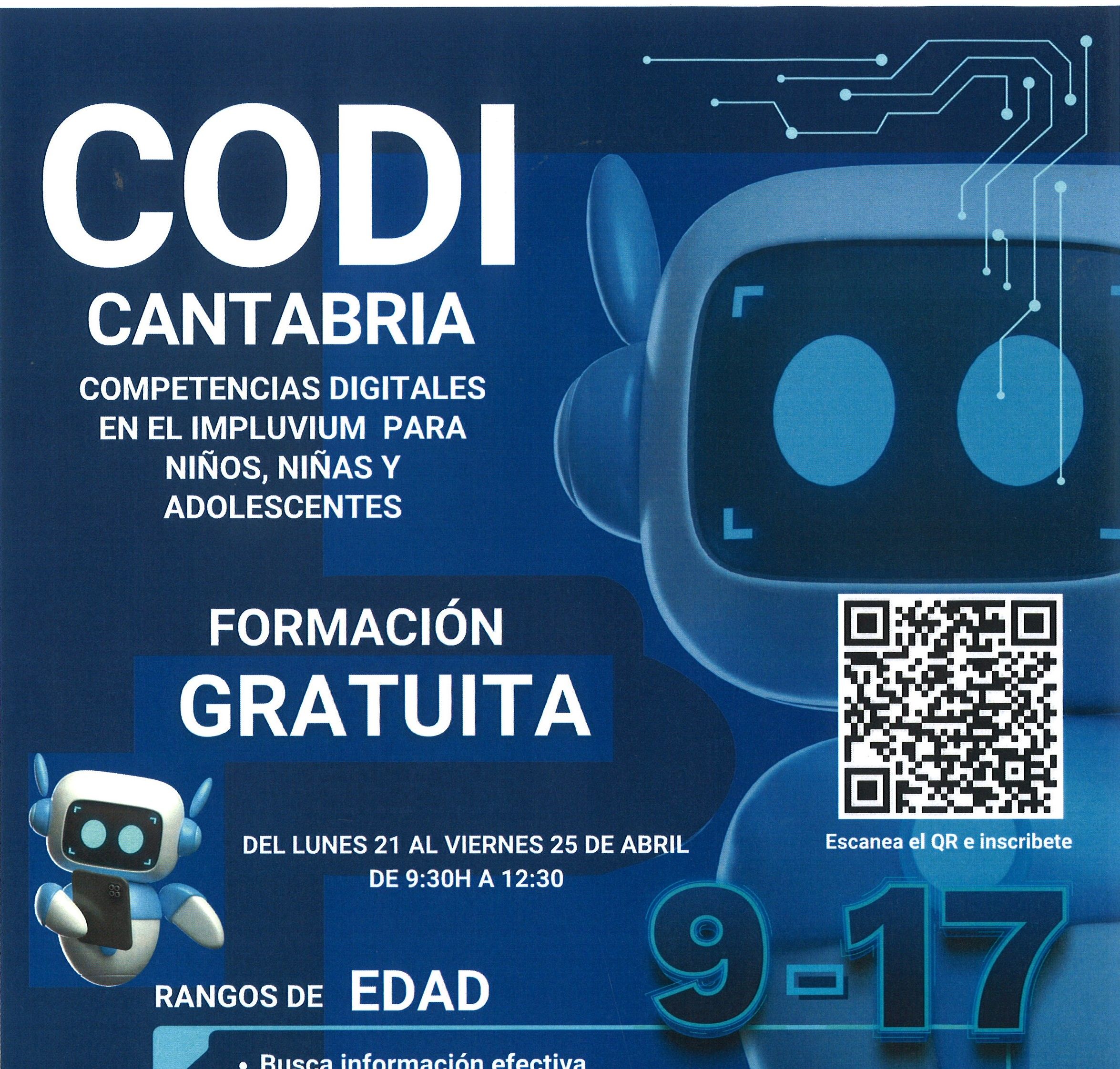 La iniciativa CODI Cantabria formará gratuitamente a niños y jóvenes en la mejora de competencias digitales