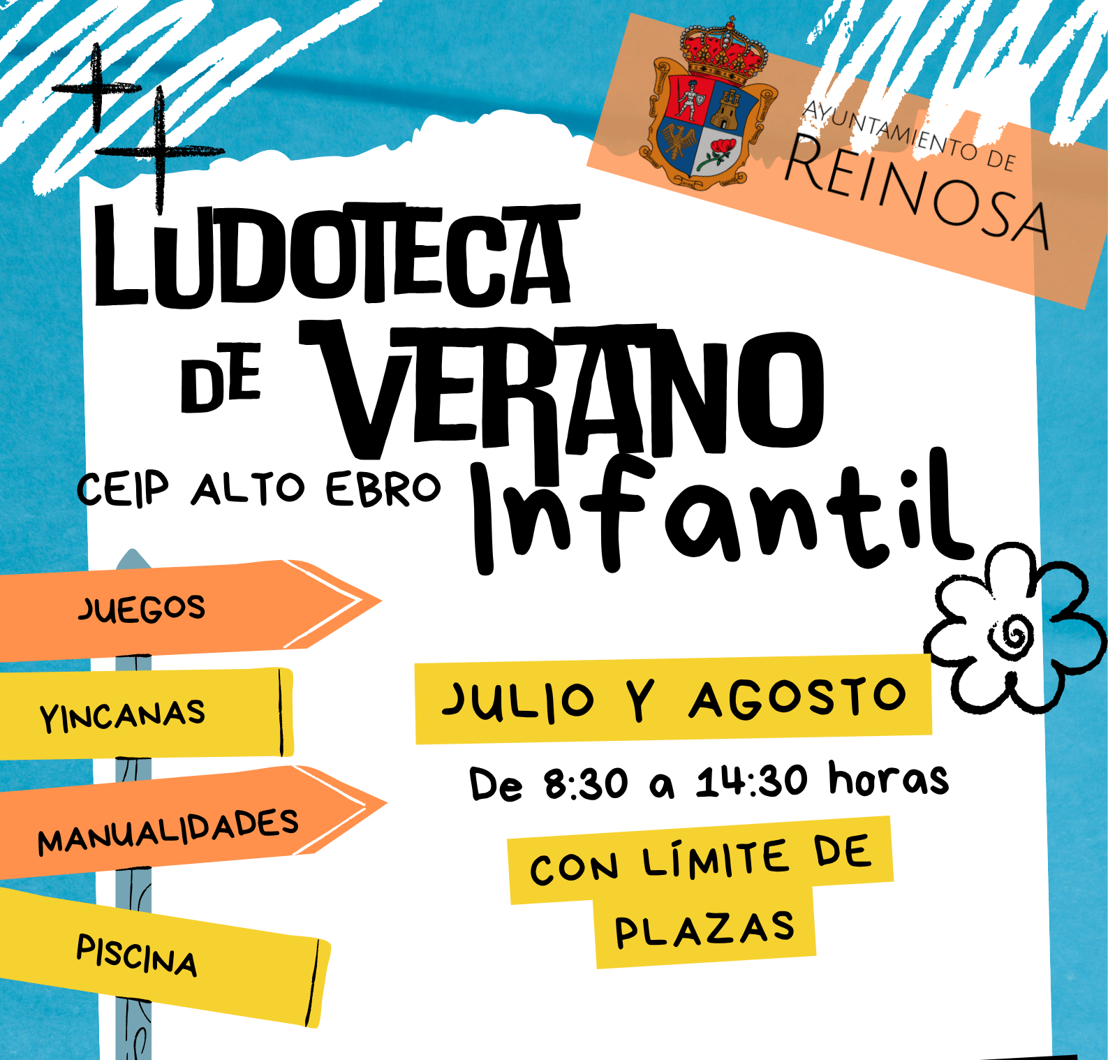 EL plazo de inscripción en la Ludoteca Infantil de Verano se abre este lunes