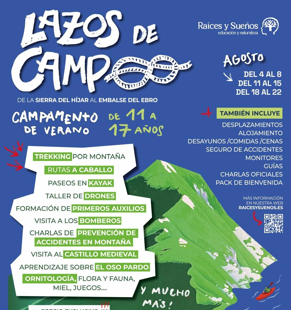 Naturaleza, aventura y aprendizaje en el campamento para jóvenes 