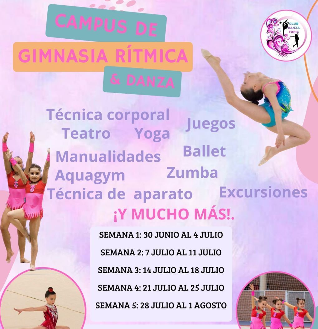 Campus de verano de gimnasia rítmica y danza