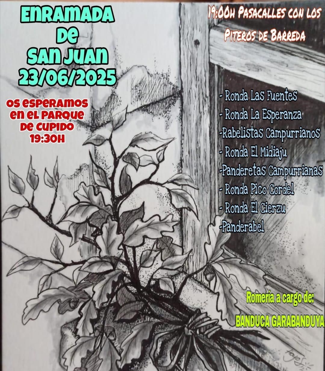 El folclore campurriano se dará cita en una nueva edición de la Enramada de San Juan