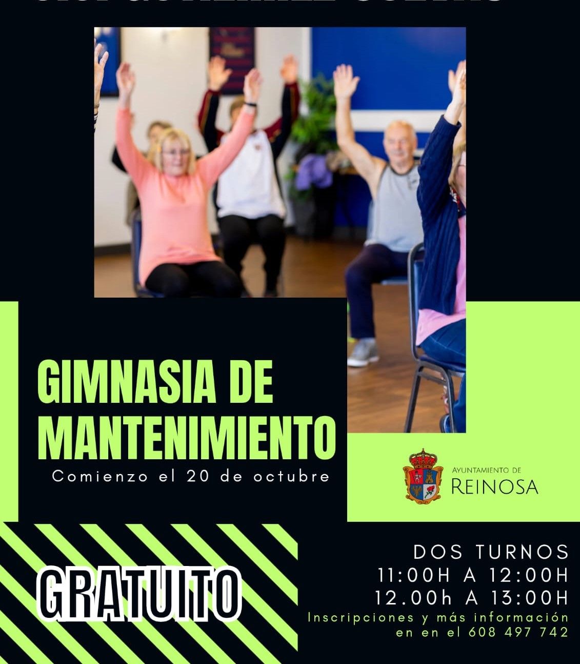 El Ayuntamiento oferta clases gratuitas de gimnasia de mantenimiento
