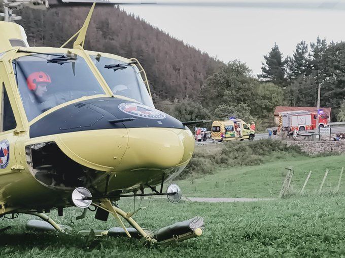 Herido grave un motorista tras una caída en el Escudo