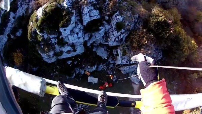 Rescatado un senderista con afección cardíaca en Cillorigo de Liébana