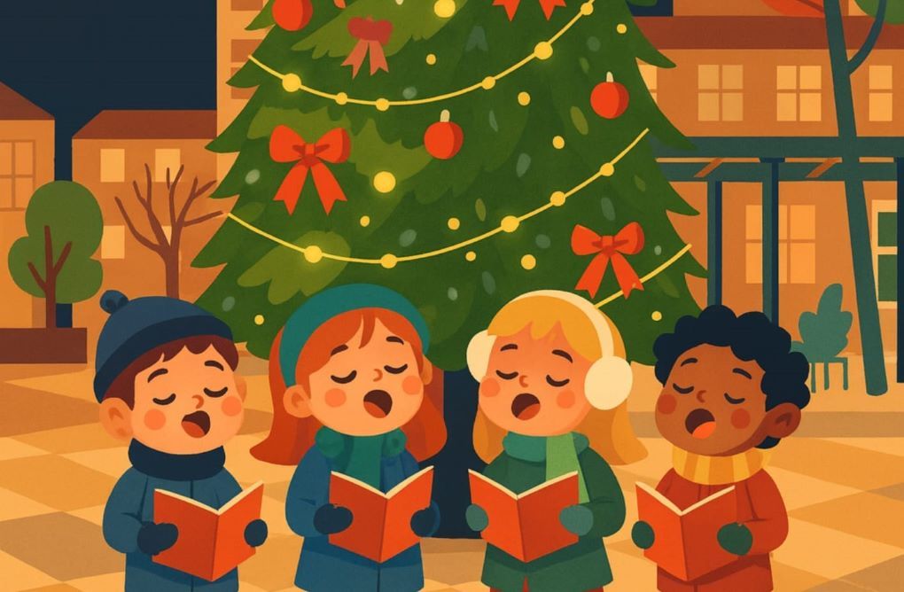 Villancicos cantados por escolares para dar la bienvenida a la Navidad