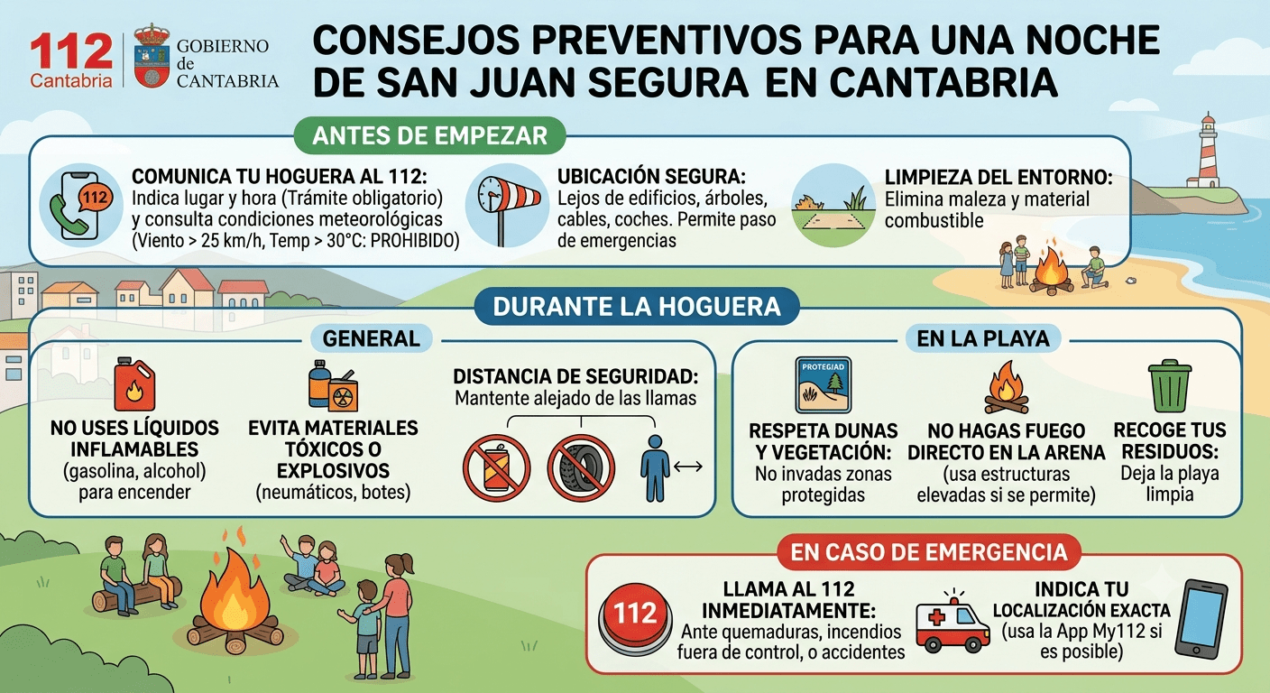 El Gobierno pide prudencia para evitar accidentes en la noche de San Juan